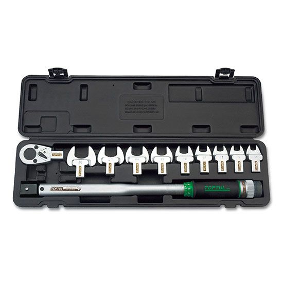 Toptul 11pcs 1/2" DR Head-Interchangeable Spanner Torque Wrench Set