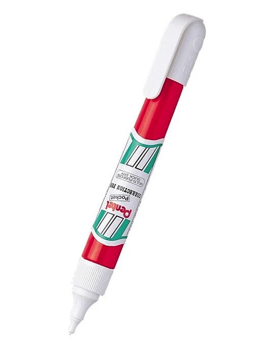 QP Pentel Liquid Paper Correction Pen ZLC21-W Red 7ml