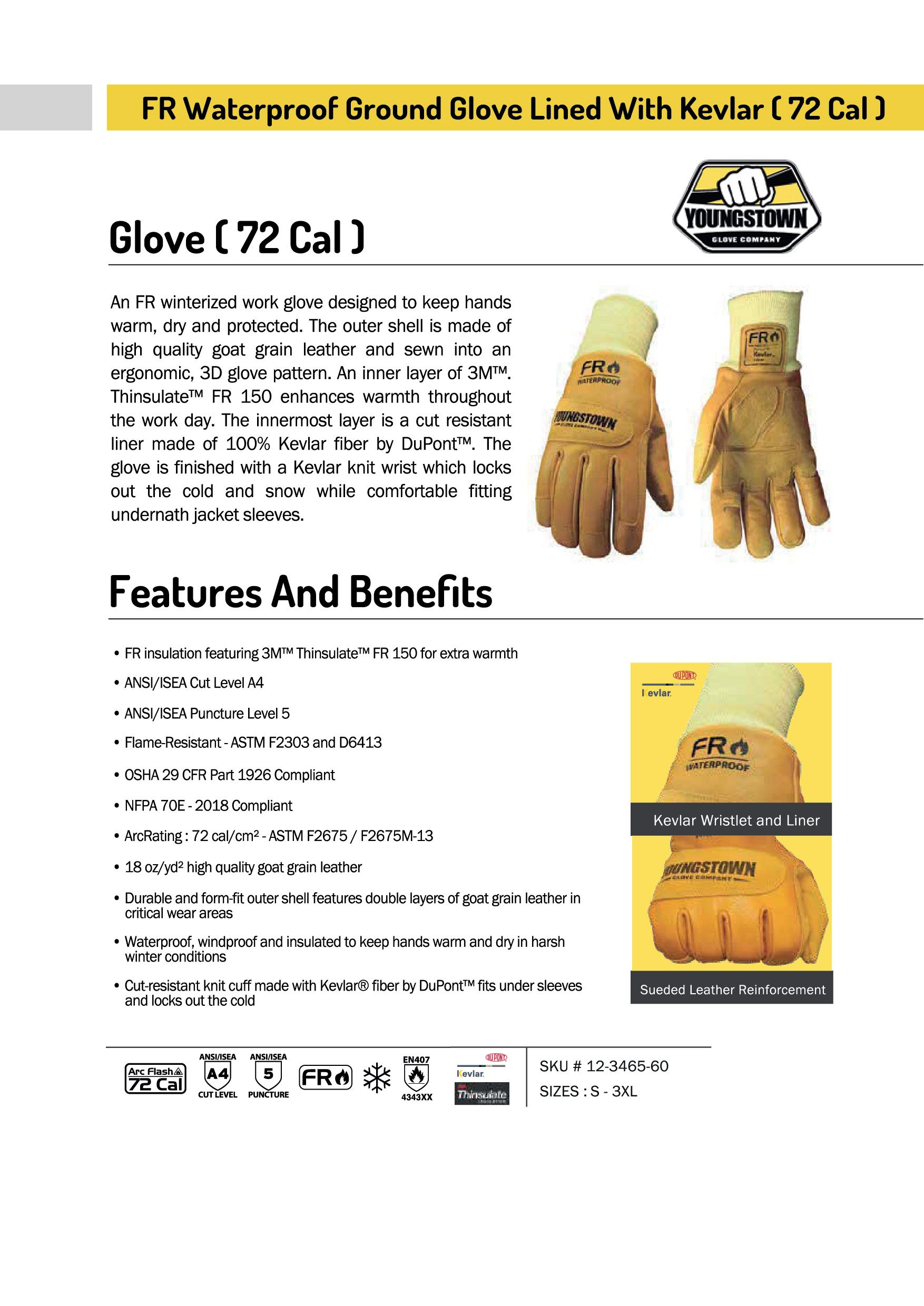 ARC FLASH PROTECTION GLOVE (72CAL)