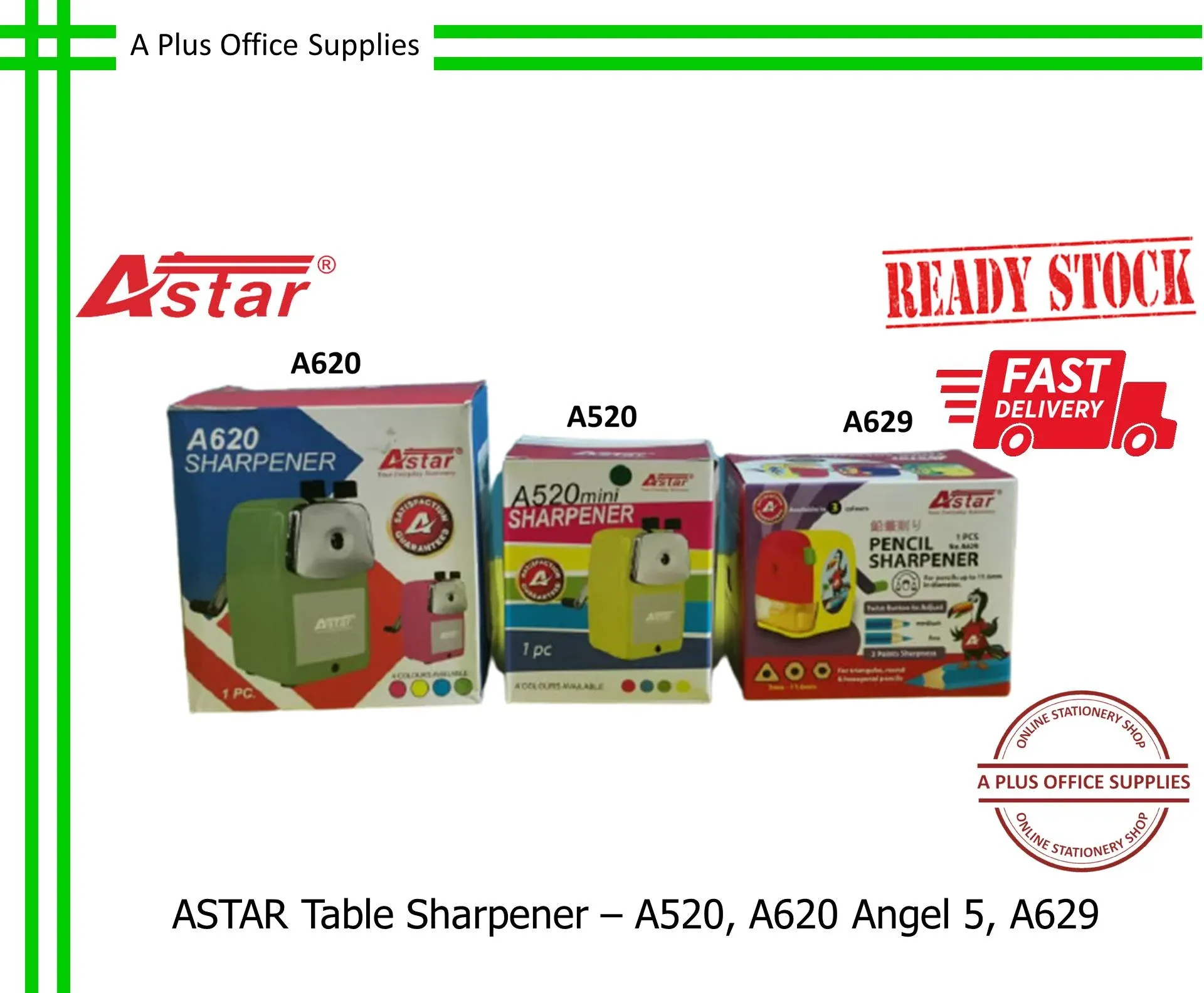ASTAR Table Sharpener / Pengasah Pensel Meja - A520, A620, A629