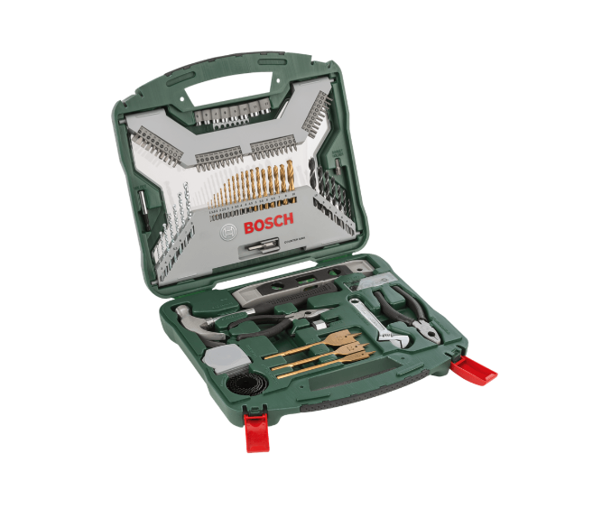 BOSCH X-LINE DRILL- AND SCREWDRIVER BIT SET TIN-COATED 103 PIECES (2607017395)