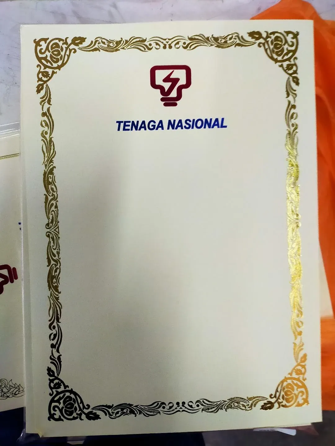 OCHA CERTIFICATE WITH LOGO STAMPING - 1 PACK =100 PCS