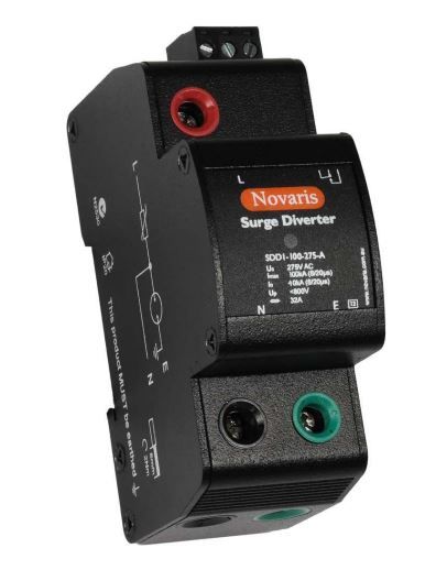 Surge Diverter, 1 Phase, 100kA, 275VAC, All Mode, Alarm contact SDD1-100-275-A