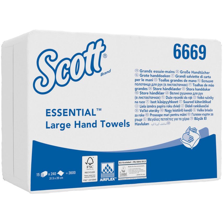 Kimberly Clark *Kimberly Clark Scott® Essential™ Large Folded Hand Towels 6669 [15s]