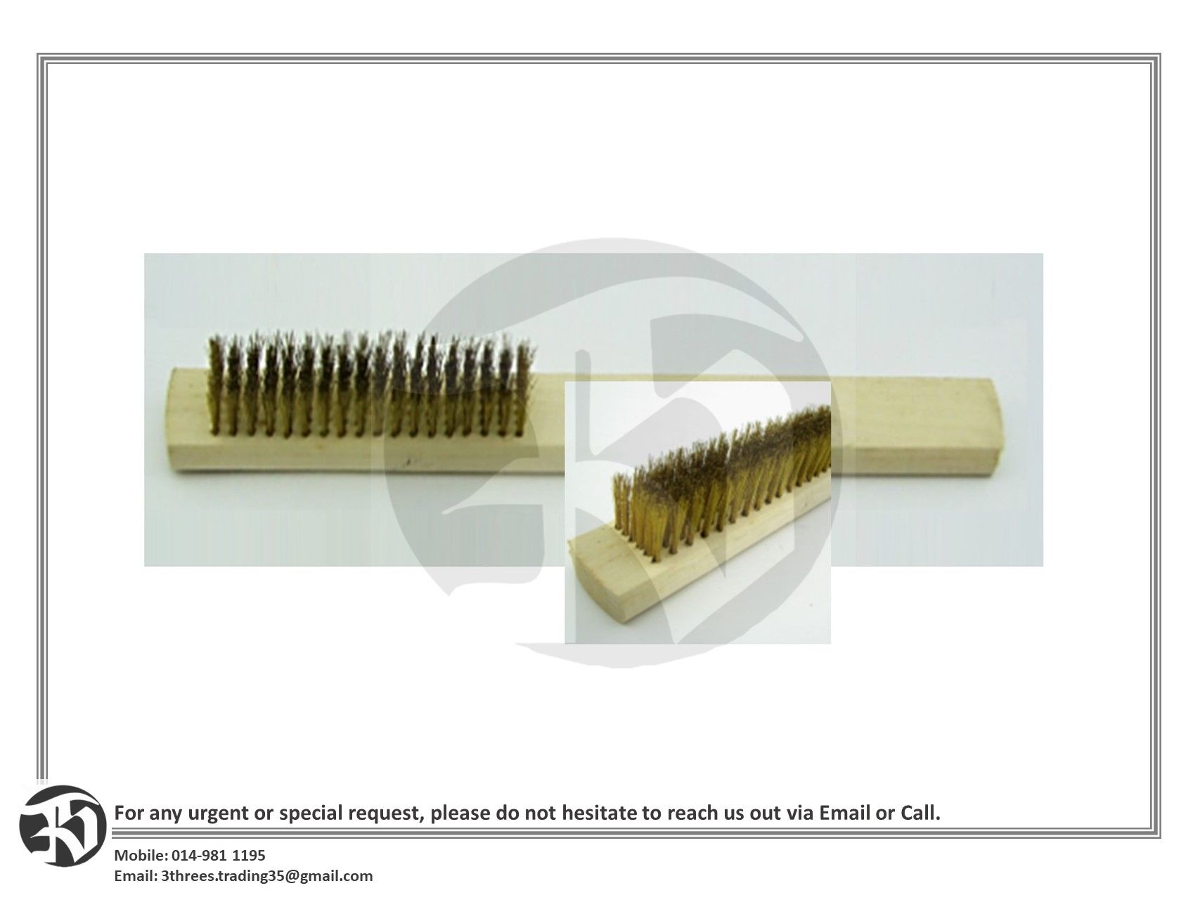 BRASS WIRE COPPER BRUSH 204 205 206