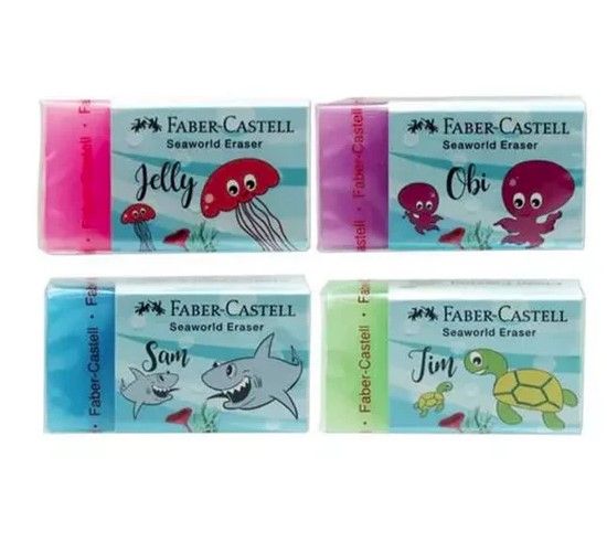 FABER-CASTELL 187019 SEAWORLD ERASER 18'S