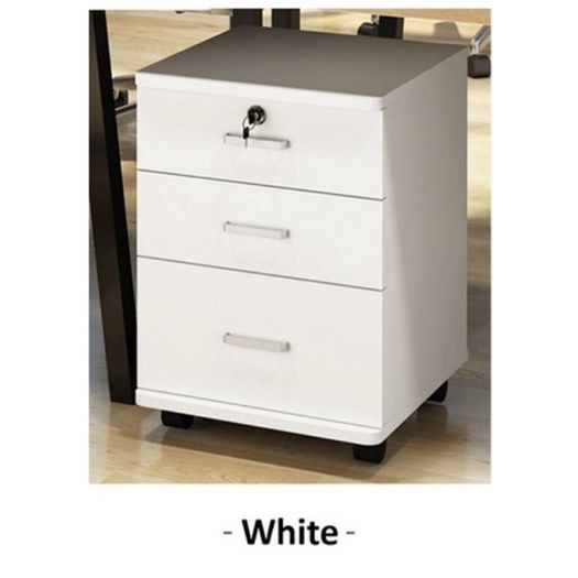 3 TIER 1 LOCK OFFICE FILE CABINET MODERN REMOVABLE LOCK DRAWER FILE CABINET STORAGE LOCKER