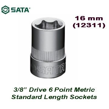 Sata 3/8” DR. 6PT. SOCKET 16MM