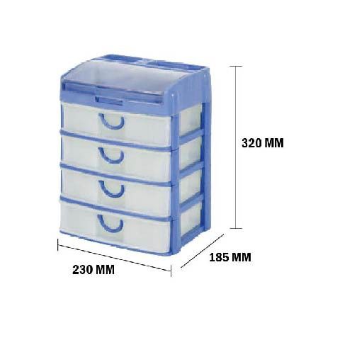 FELTON Organizer Drawers 3 & 4 Tiers Document A4 Paper