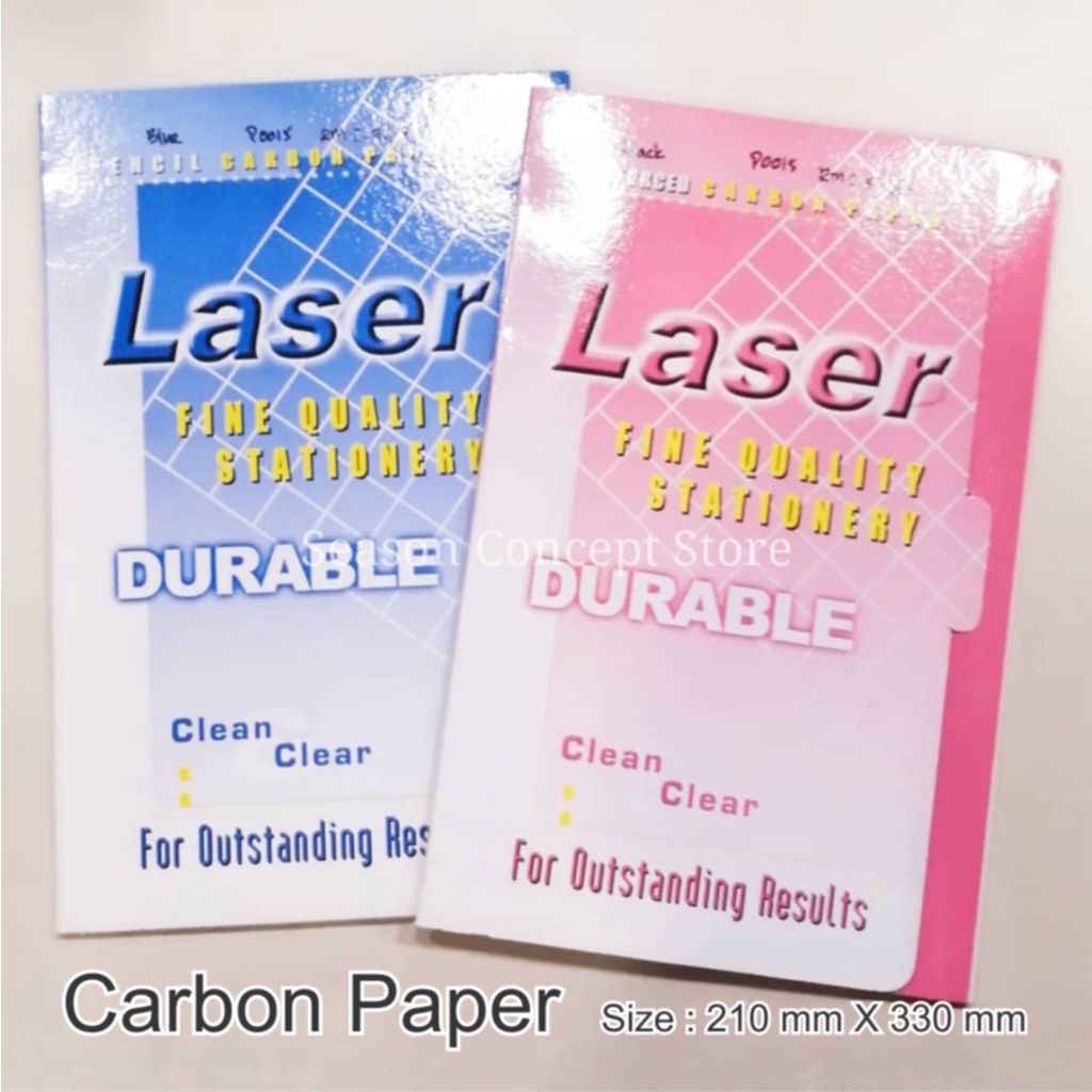 Laser Carbon Paper F4 size (100 Sheets) Black/Blue