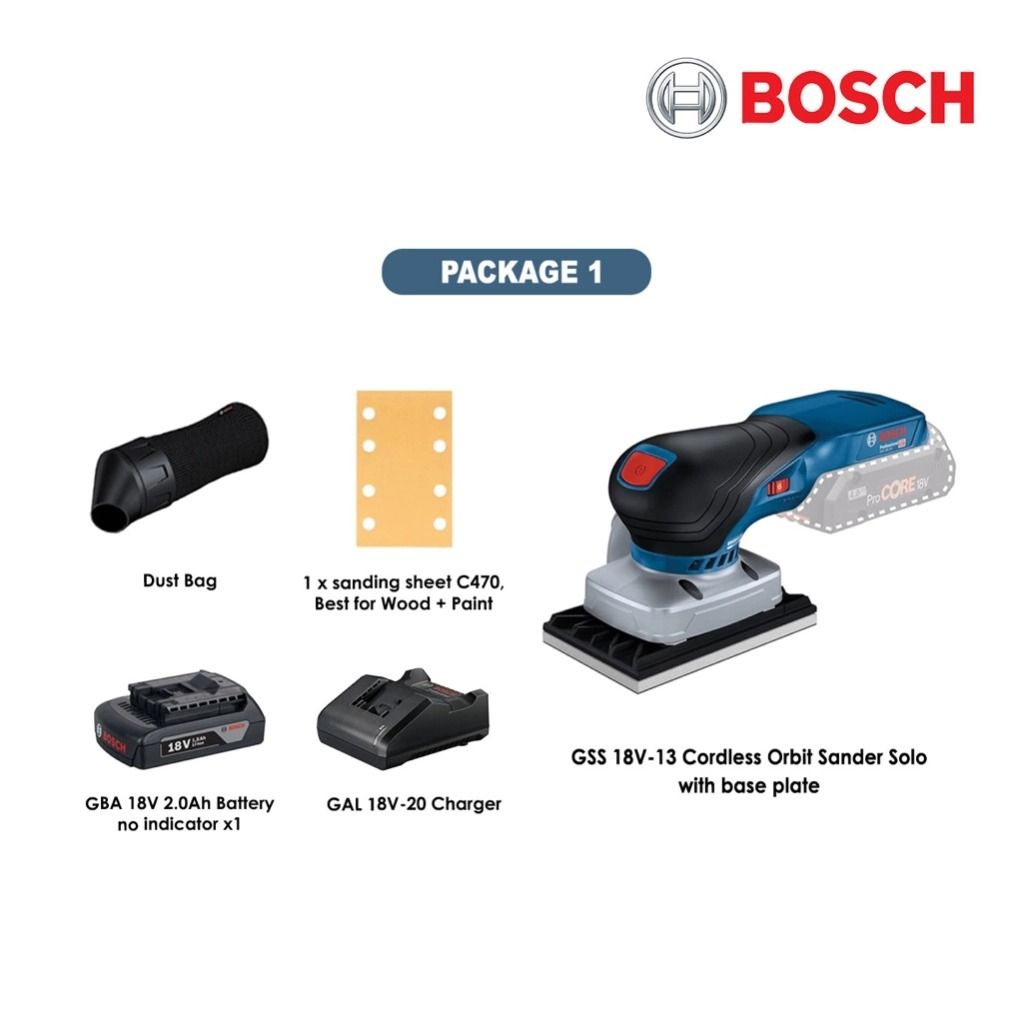 Bosch Cordless Orbital Sander GSS 18V-13
