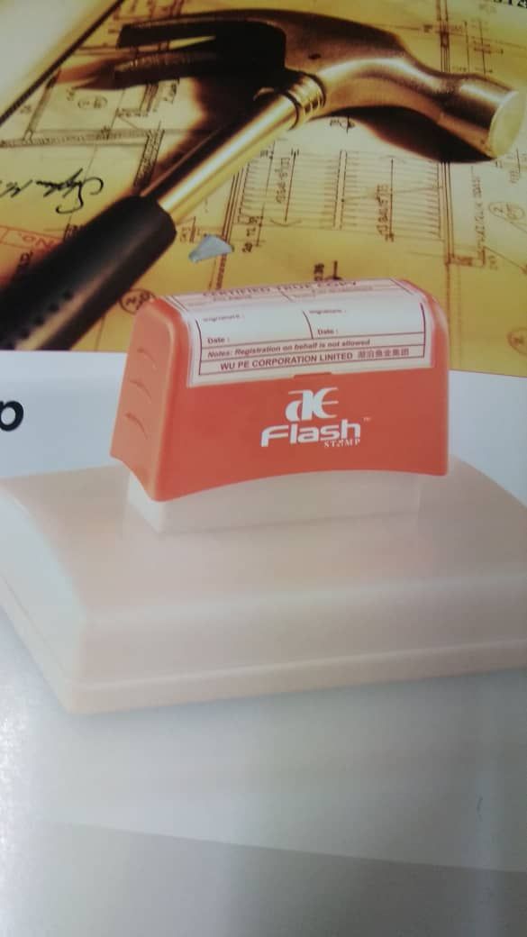 QP Self-Inking Rubber Stamp Standard Size