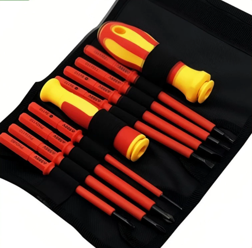 SATA Insulated Screwdriver 10Pcs Set 09304 - VDE Interchangeable Screwdriver Set