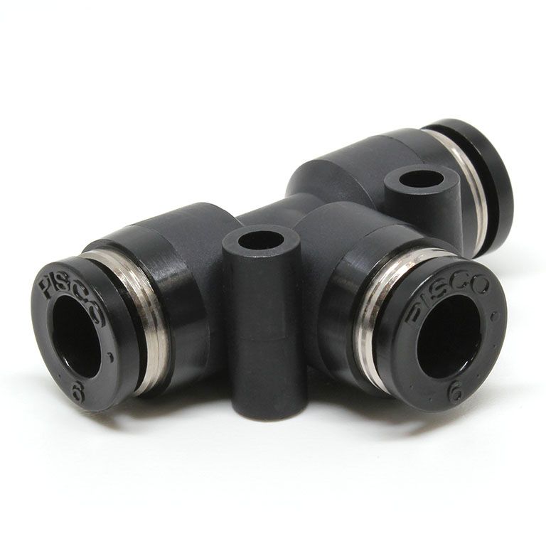 Pisco PE Series Union Tee, Tube OD 6mm PE-06