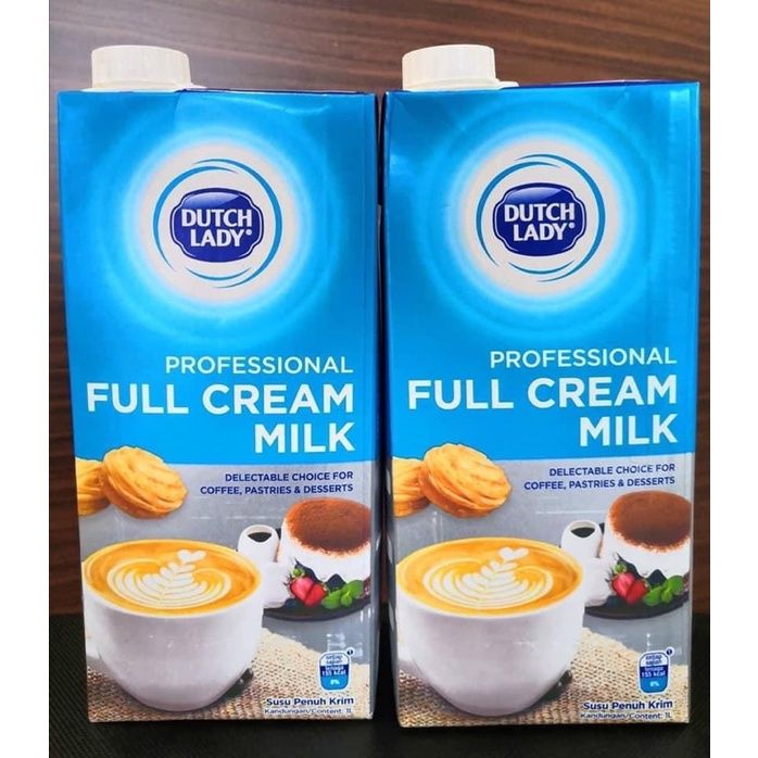 Dutch Lady Professional Full Cream Milk 12 x 1lit(ctn)