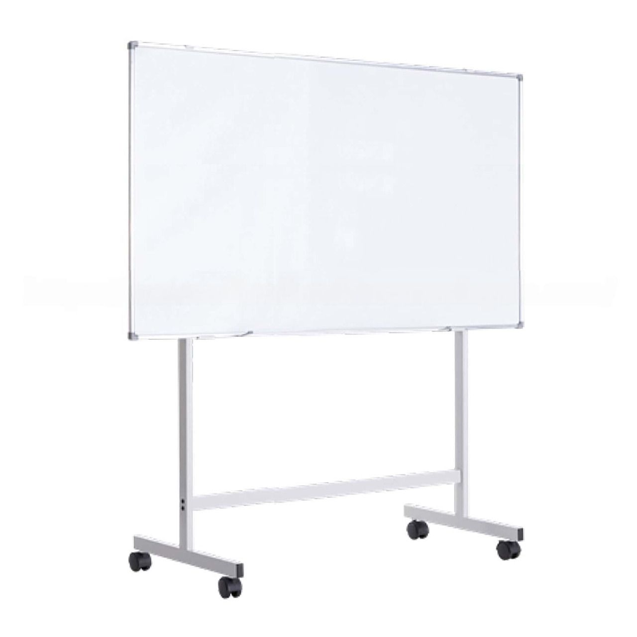 3ft x 5ft Single-Sided Magnetic Whiteboard with Mobile Stand Complete with Marker Tray