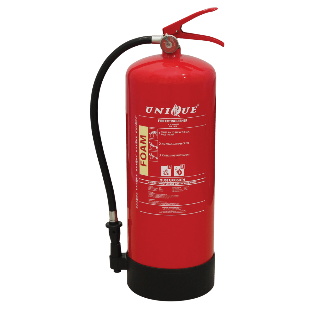 UNIQUE 9L Portable Foam Fire Extinguisher