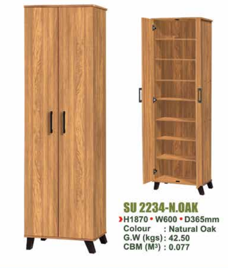SU SHOES CABINET SU 2234 - N.OAK/WN