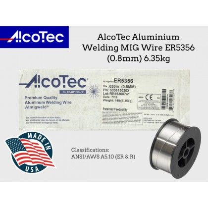 RIGHTWELL ALCOTEC ALUMINUM MIG WELDING WIRE ALMIGWELD ER5356 (0.8MM) 6.35KG