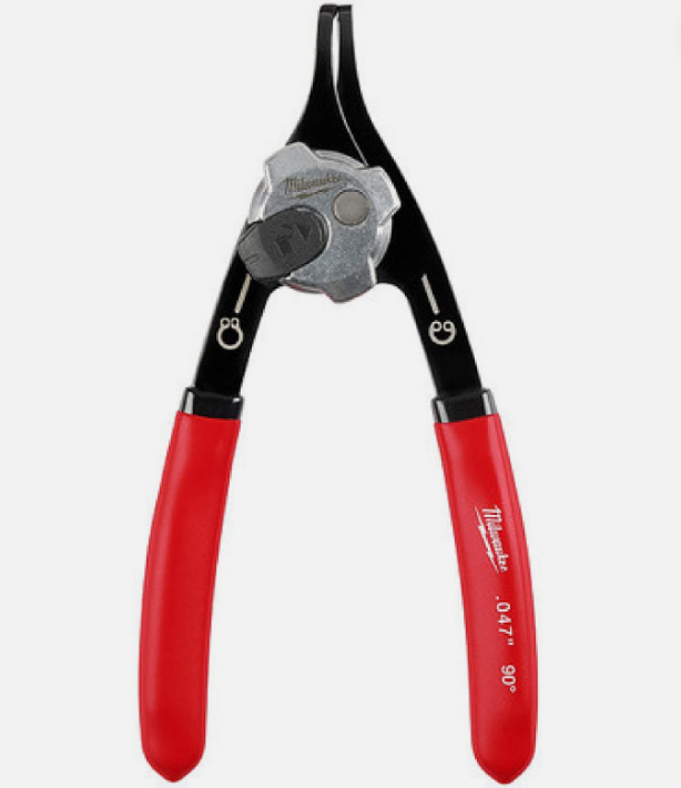 Milwaukee 0.047" Convertible Snap Ring Pliers - 90 Degree 48-22-6535
