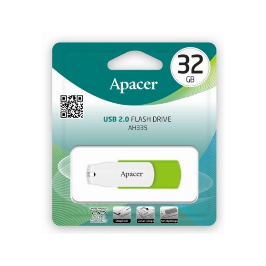 Apacer 32GB USB2.0 Flash Drive AH335 /Apacer /Pendrive /Flash Drive /32GB /USB2.0 /Apacer 32GB