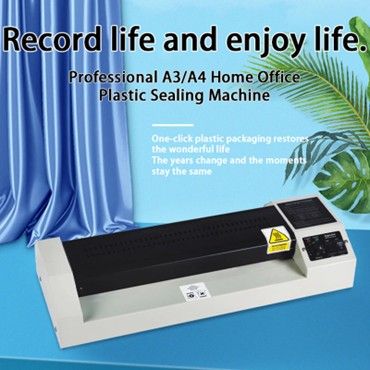 220V Heavy Duty Laminator A3/A4 Reverse Laminator Hot and Cold Laminator School and Office Supplies