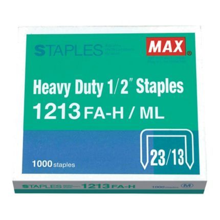 MAX Staples 1213FA-H Bullet - 1/2 (item no: B07-20) A1R2B251