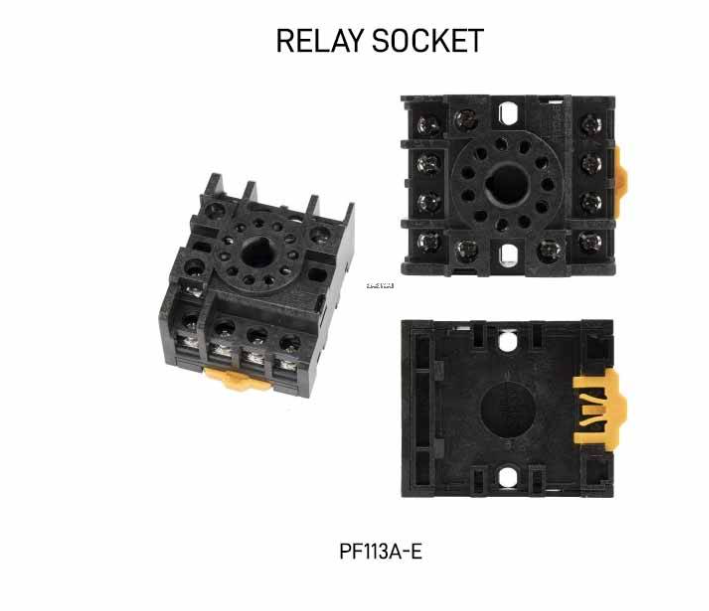 XGH PF113A-E RELAY SOCKET, SCREW WITH TERMINAL COVER, 11 PINS