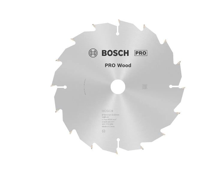 BOSCH PRO WOOD CIRCULAR SAW BLADE, 184 X 2 X 25 MM (2608642985)