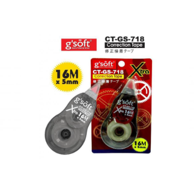 G'Soft 718 X2 Correction Tape / 718 1 pcs 718X2 CorrectionTape COR-718-2-KK