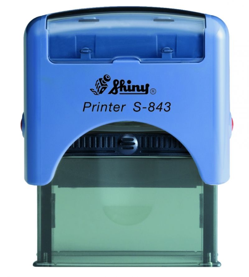 Shiny Self-Inking Stamp Printer S-853 18mm x 47mm ( * Fast Delivery Local Supplier )