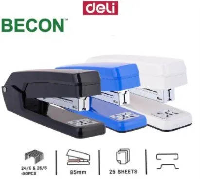 Deli Swivel Stapler 360 Degrees Rotating 0434 (24/6 & 26/6)