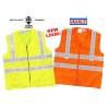 HIGH VISIBILITY SAFETY VEST WC2BS ( WITH INKJET PRINTING TM LOGO FRONT&BACK )- Meets ‘Class 2’ Malaysian Standards MS1731:2004 (SIRIM)