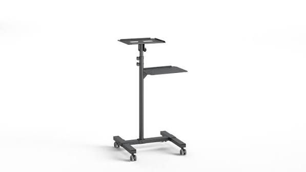 Brateck TS-8 Steel Adjustable Projector & Laptop Trolley - Brateck Projector and Laptop Stand