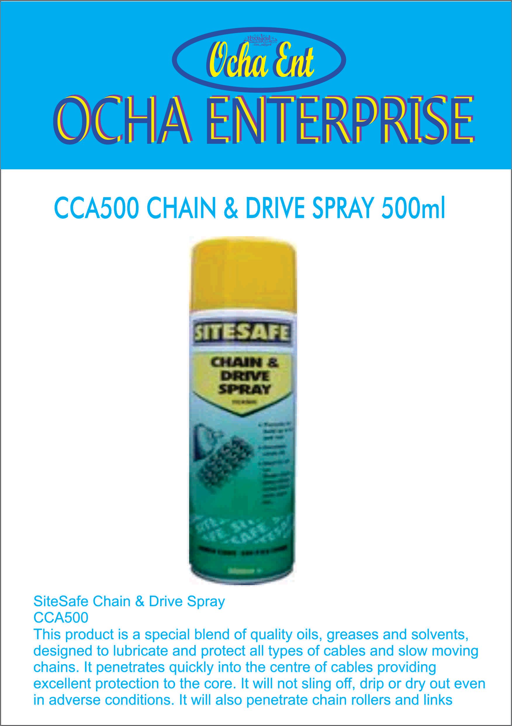 CCA500 CHAIN & DRIVE SPRAY 500ml