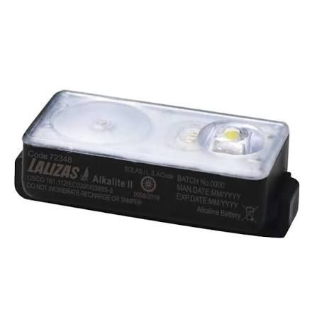 LIFEJACKET LED FLASHLIGHT LIGHT "ALKALITE II" ON-OFF WATER ACTIVATED L.S.A CODE,MODEL 72348