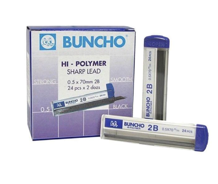 Buncho Pencil Lead 0.5 X 24's / 0.7 X 12's 0.7 Pencil Lead 12's PL-B05-KK