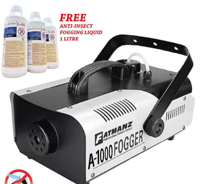 MOSTAZ Fogger machine A1000 1000w FREE ANTI-INSECT L40 fogging liquid 1 litre bottle