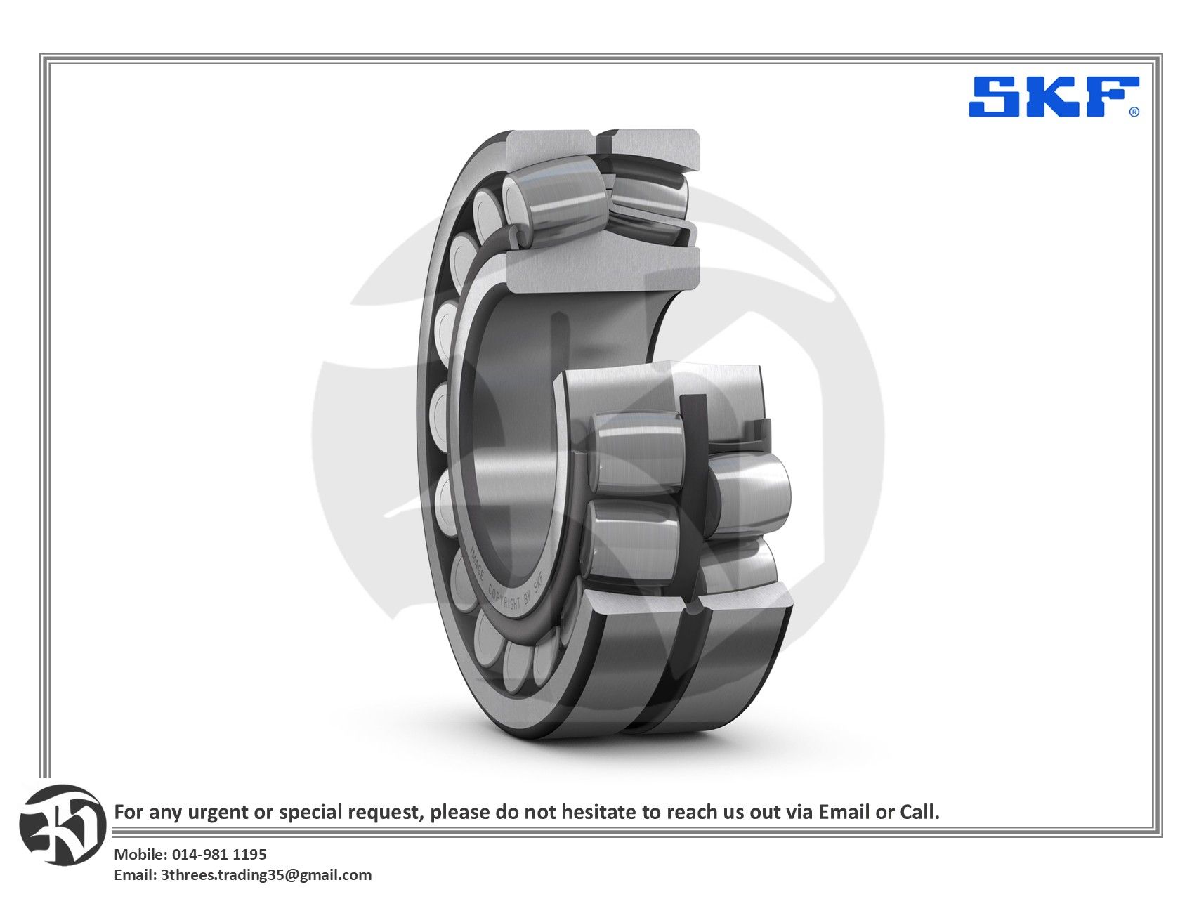 SKF 22220 EK Spherical Roller Bearing