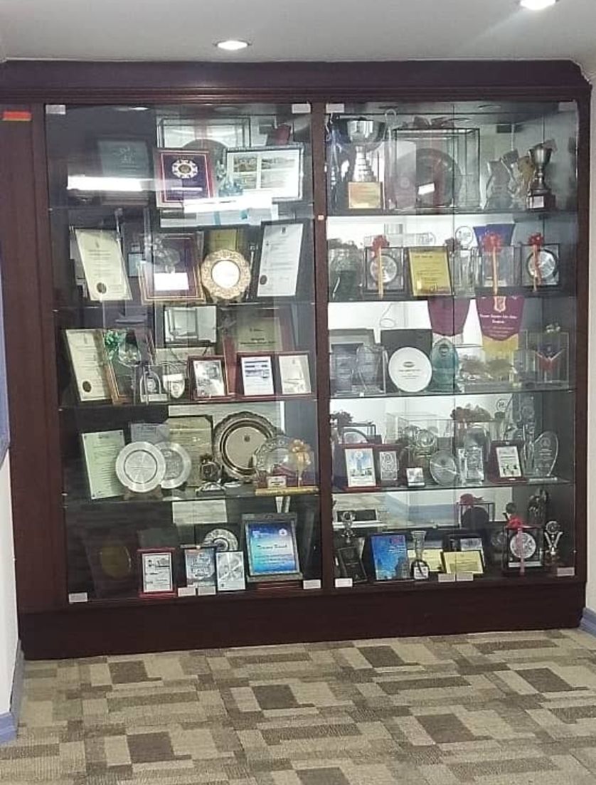 Custom Made Display Cabinet With Glass Door