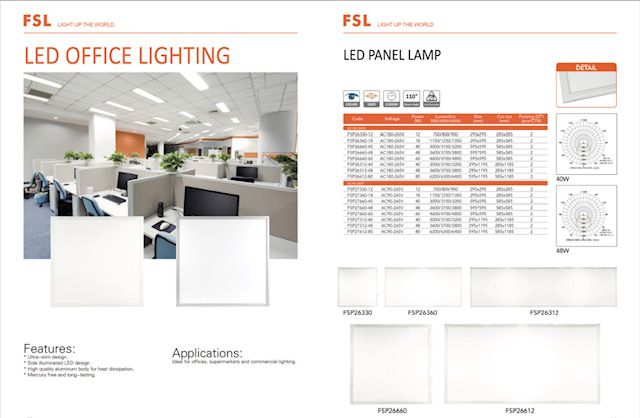 FSL 2X4 595 X 11905mm Panel Lamp