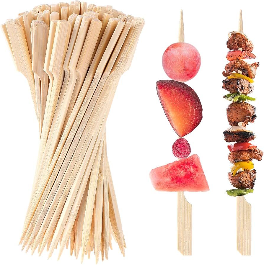 QP DISPOSABLE SMALL BAMBOO STICK SKEWER 15CM 100PCS