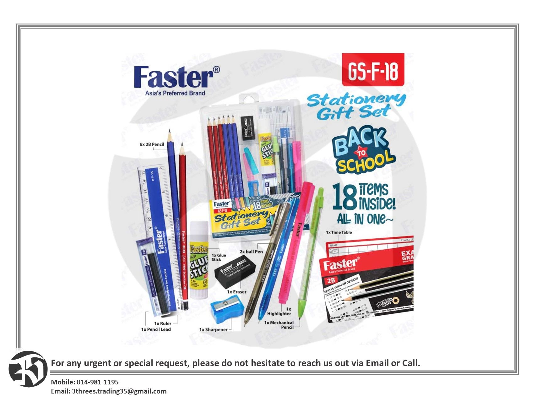 Back to School Kit Items