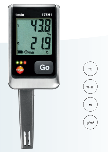 TESTO 175 H1 - Temperature and humidity data
