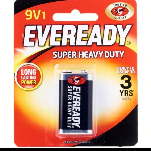 EVEREADY Super Heavy Duty 9v