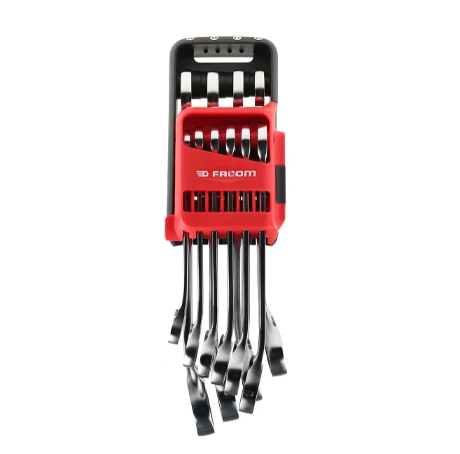 Facom 467B Series 10-Piece Spanner Set, 8 鈫�19 mm, Chrome Vanadium Steel