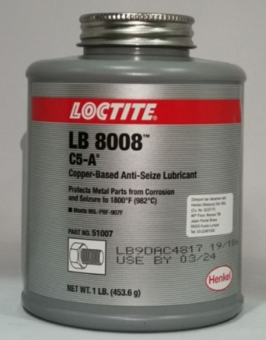 Loctite LB 8008 Copper Based Anti Seize (Known as Loctite C5-A) OCHA Loctite LB 8008 Copper Based Anti Seize (Known as Loctite C5-A)