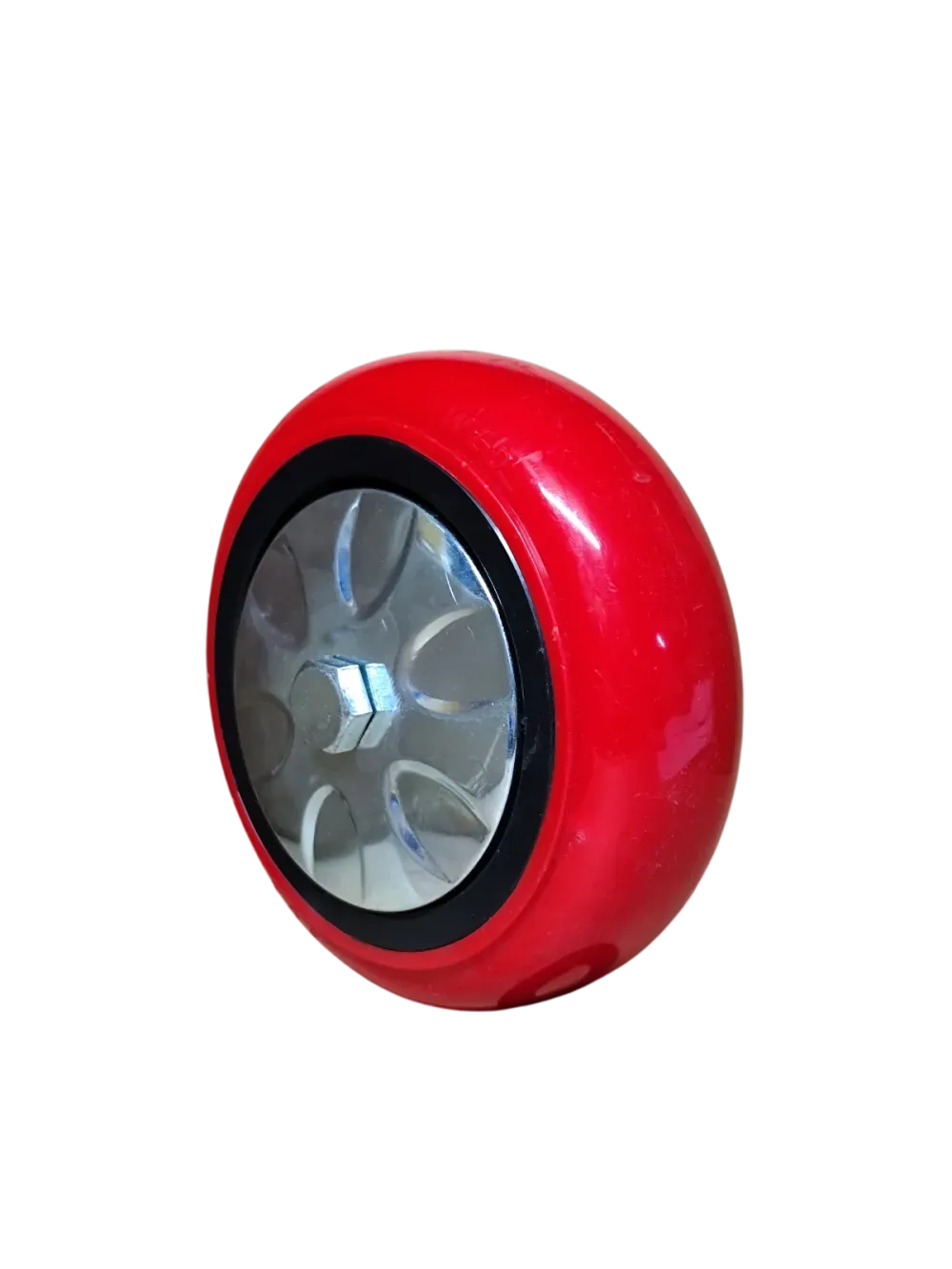 4" Kerisa Lmd Top Plate Red Pvc Castor