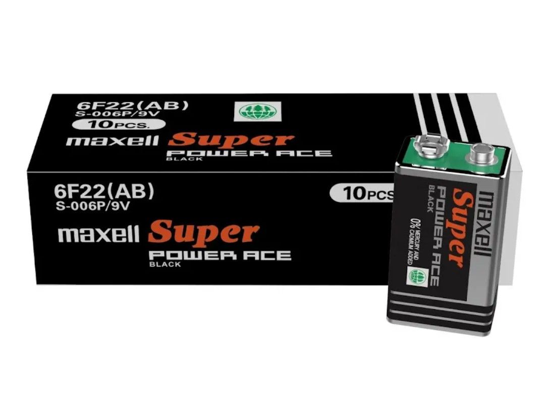 Maxell Super Power Ace Heavy Duty 9V (1pc) 6F22(AB)1P