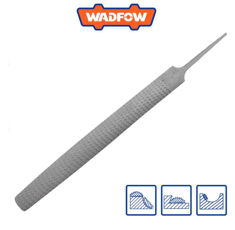 WADFOW HALF ROUND WOOD FILE CARBON STEEL (8'') WFE2628